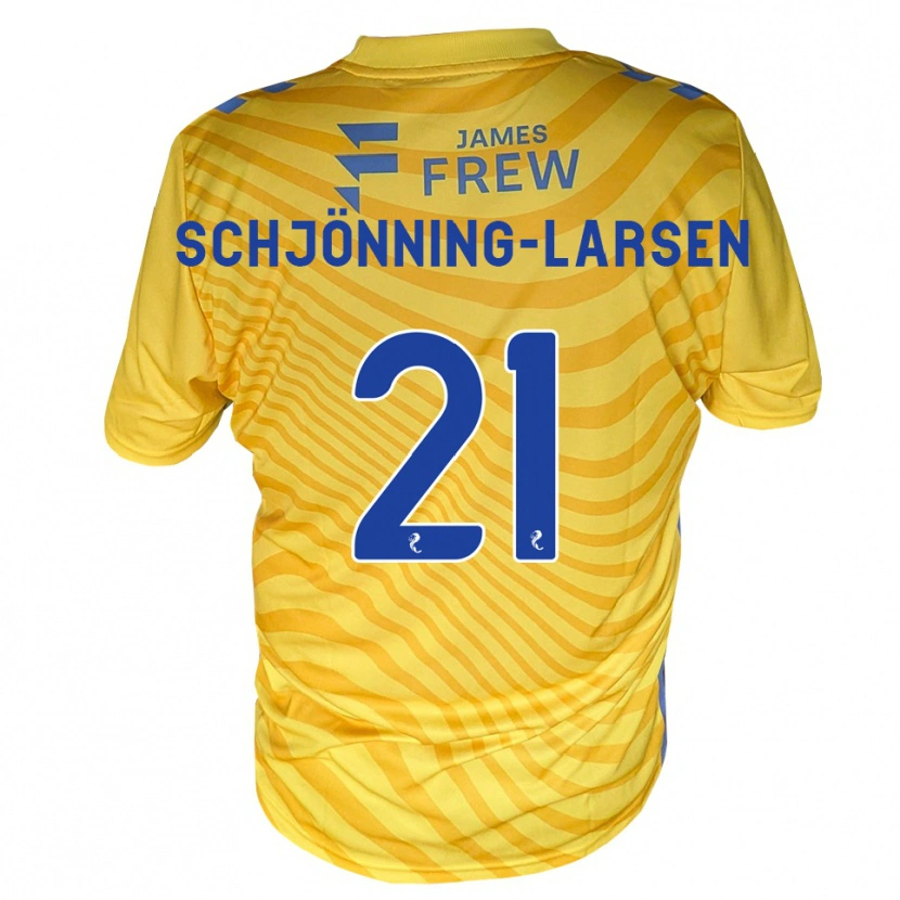 Danxen Kvinnor Michael Schjönning-Larsen #21 Kungligblå Gul Bortatröja Matchtröjor 2026/27 Tröjor T-Tröja