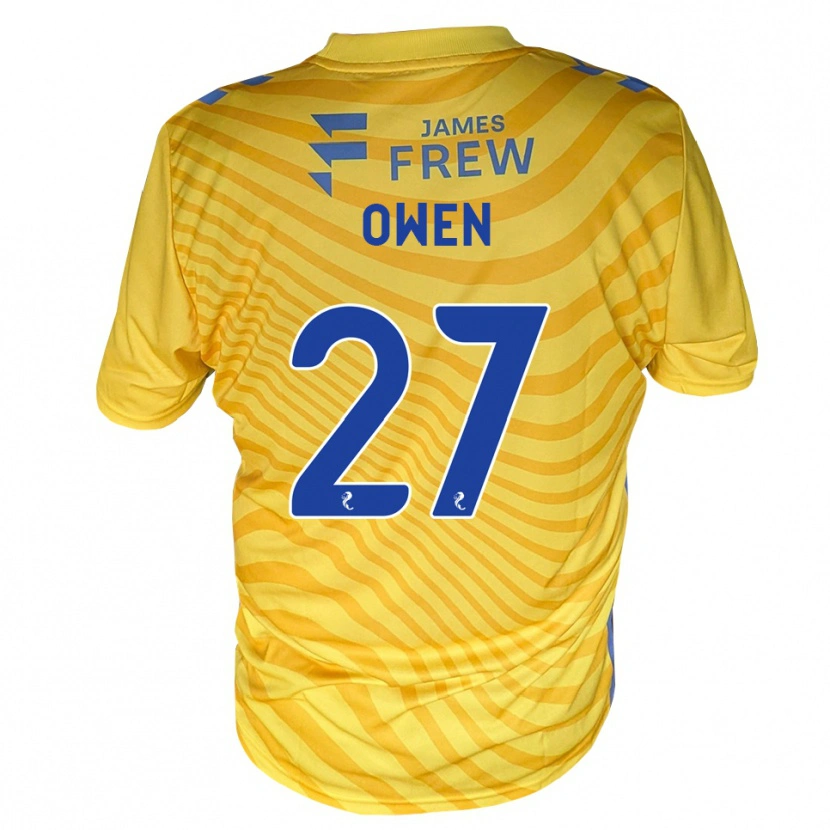Danxen Kvinnor Ieuan Owen #27 Kungligblå Gul Bortatröja Matchtröjor 2026/27 Tröjor T-Tröja