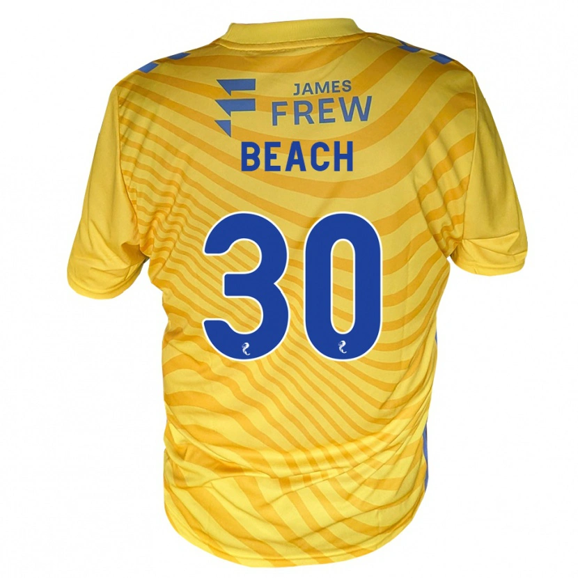 Danxen Kvinnor Eddie Beach #30 Kungligblå Gul Bortatröja Matchtröjor 2026/27 Tröjor T-Tröja