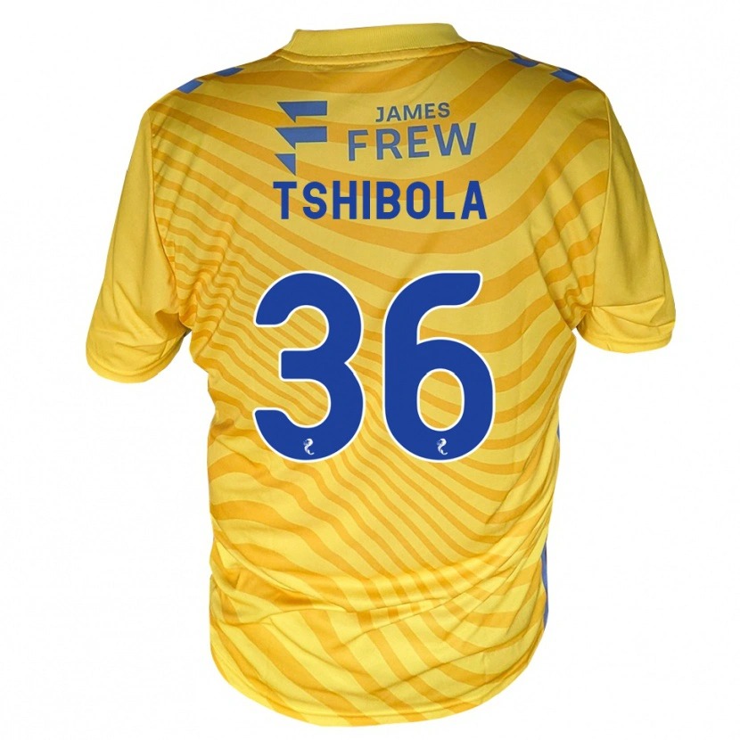 Danxen Kvinnor Aaron Tshibola #36 Kungligblå Gul Bortatröja Matchtröjor 2026/27 Tröjor T-Tröja