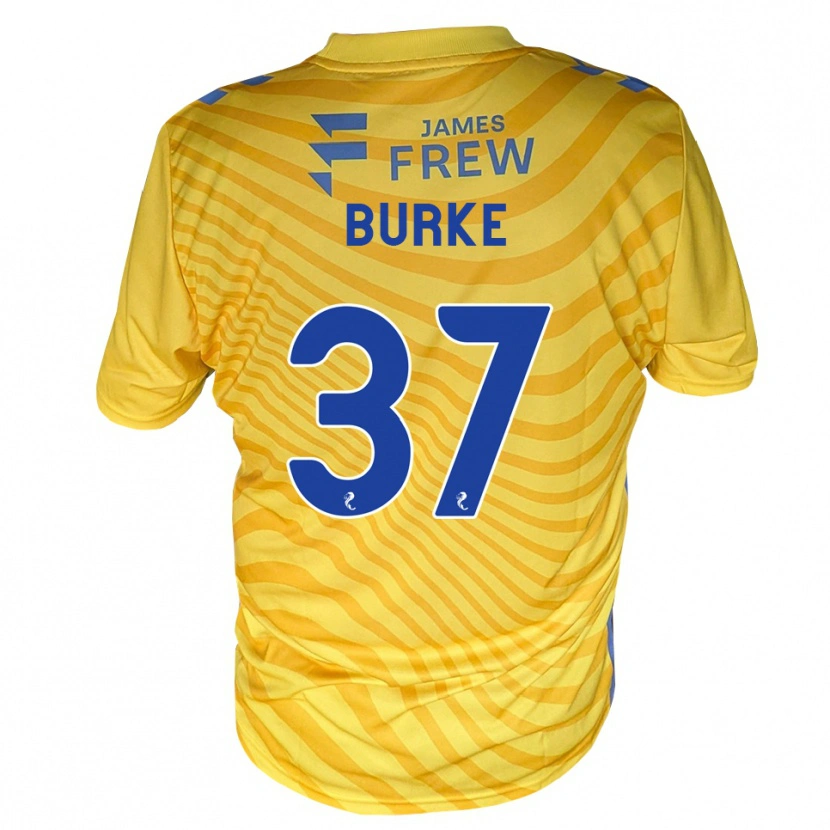 Danxen Kvinnor Cole Burke #37 Kungligblå Gul Bortatröja Matchtröjor 2026/27 Tröjor T-Tröja