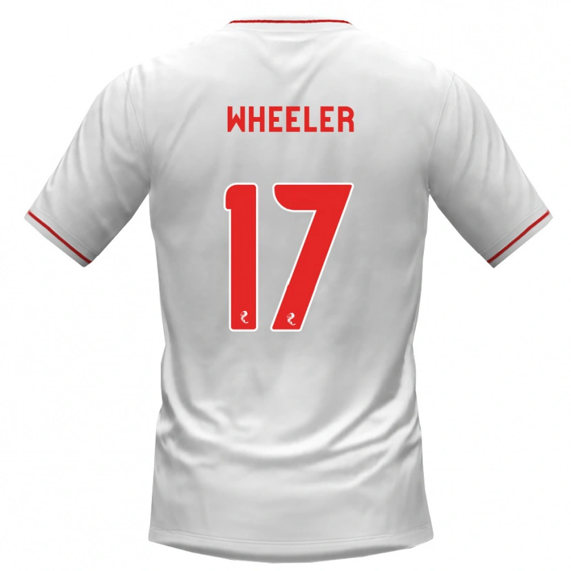 Danxen Kvinnor Jessica Wheeler #17 Vit Röd Bortatröja Matchtröjor 2026/27 Tröjor T-Tröja