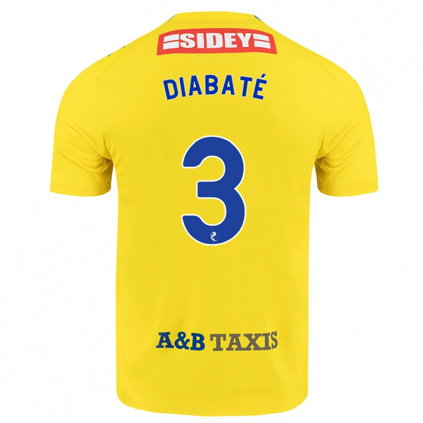 Danxen Kvinnor Cheick Diabaté #3 Gul Blå Svart Bortatröja Matchtröjor 2026/27 Tröjor T-Tröja