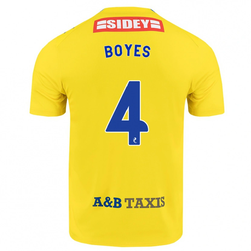 Danxen Kvinnor Morgan Boyes #4 Gul Blå Svart Bortatröja Matchtröjor 2026/27 Tröjor T-Tröja