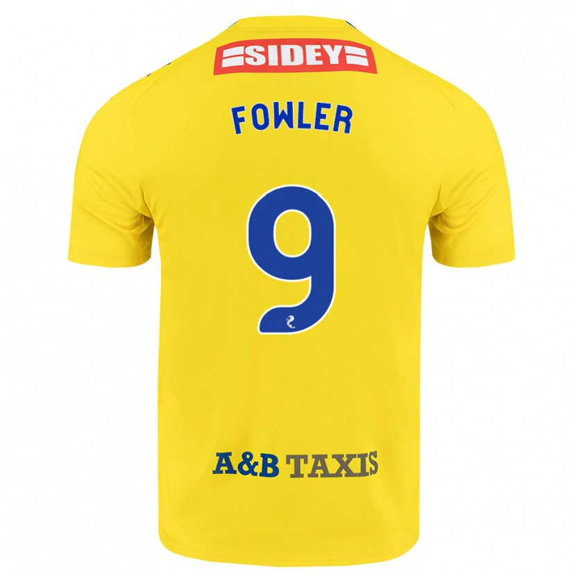 Danxen Kvinnor Josh Fowler #9 Gul Blå Svart Bortatröja Matchtröjor 2026/27 Tröjor T-Tröja