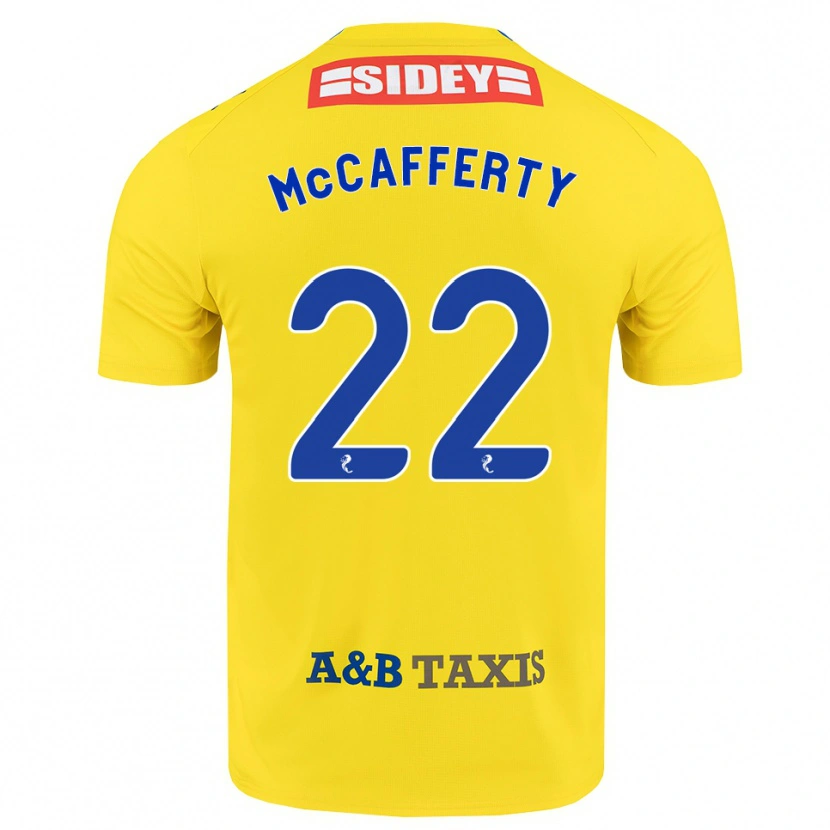 Danxen Kvinnor Eirinn Mccafferty #22 Gul Blå Svart Bortatröja Matchtröjor 2026/27 Tröjor T-Tröja