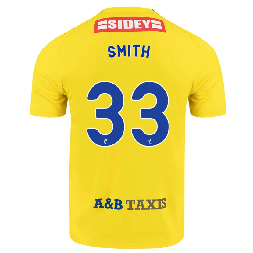 Danxen Kvinnor Liam Smith #33 Gul Blå Svart Bortatröja Matchtröjor 2026/27 Tröjor T-Tröja