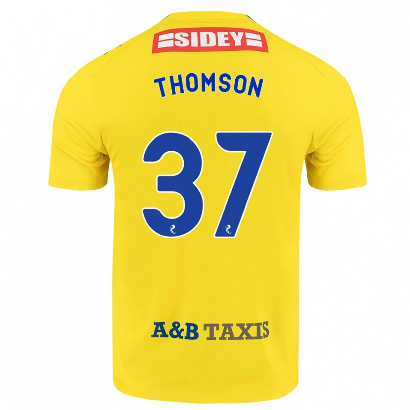 Danxen Kvinnor Kyle Thomson #37 Gul Blå Svart Bortatröja Matchtröjor 2026/27 Tröjor T-Tröja