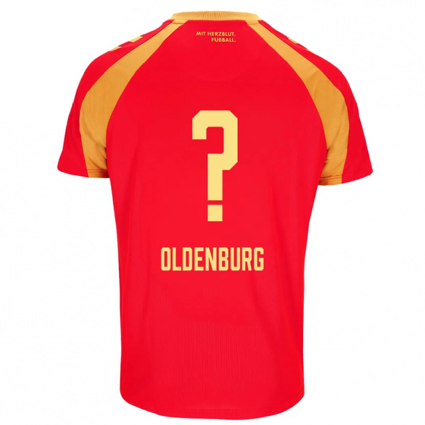 Danxen Kvinnor Leon Oldenburg #0 Röd Orange Svart Bortatröja Matchtröjor 2026/27 Tröjor T-Tröja