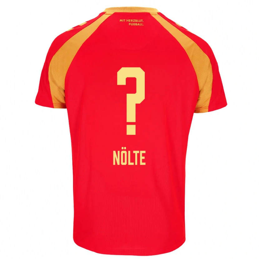 Danxen Kvinnor Jannik Nölte #0 Röd Orange Svart Bortatröja Matchtröjor 2026/27 Tröjor T-Tröja