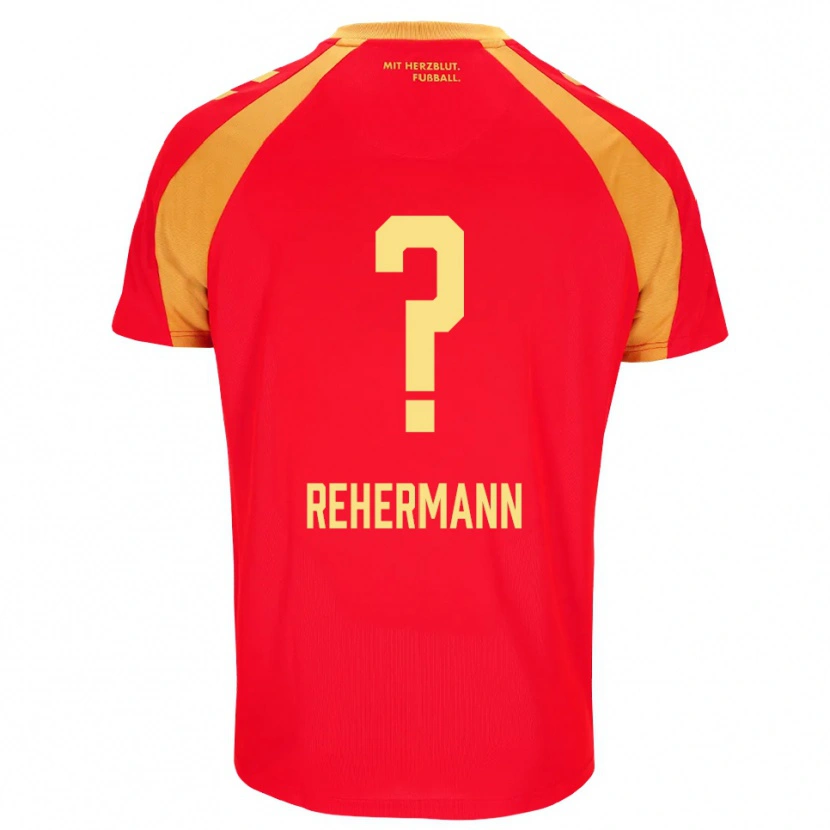 Danxen Kvinnor Romeo Rehermann #0 Röd Orange Svart Bortatröja Matchtröjor 2026/27 Tröjor T-Tröja