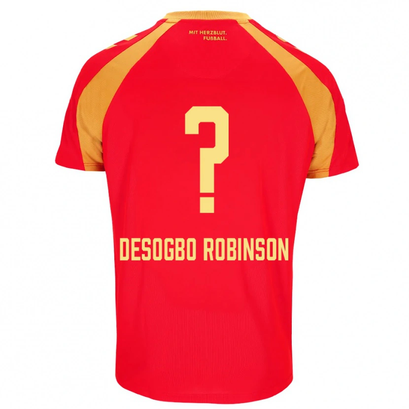Danxen Kvinnor Jermaine Desogbo Robinson #0 Röd Orange Svart Bortatröja Matchtröjor 2026/27 Tröjor T-Tröja