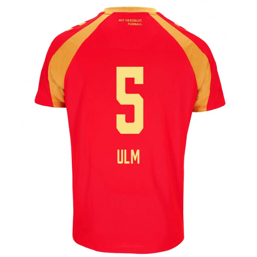 Danxen Kvinnor Ethan Ulm #5 Röd Orange Svart Bortatröja Matchtröjor 2026/27 Tröjor T-Tröja
