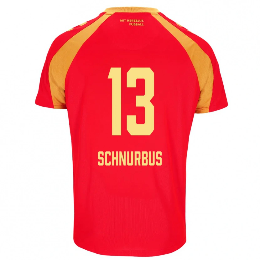 Danxen Kvinnor Emil Schnurbus #13 Röd Orange Svart Bortatröja Matchtröjor 2026/27 Tröjor T-Tröja