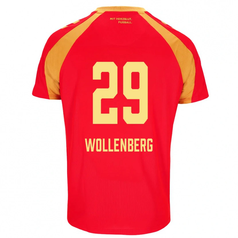 Danxen Kvinnor Paul Wollenberg #29 Röd Orange Svart Bortatröja Matchtröjor 2026/27 Tröjor T-Tröja