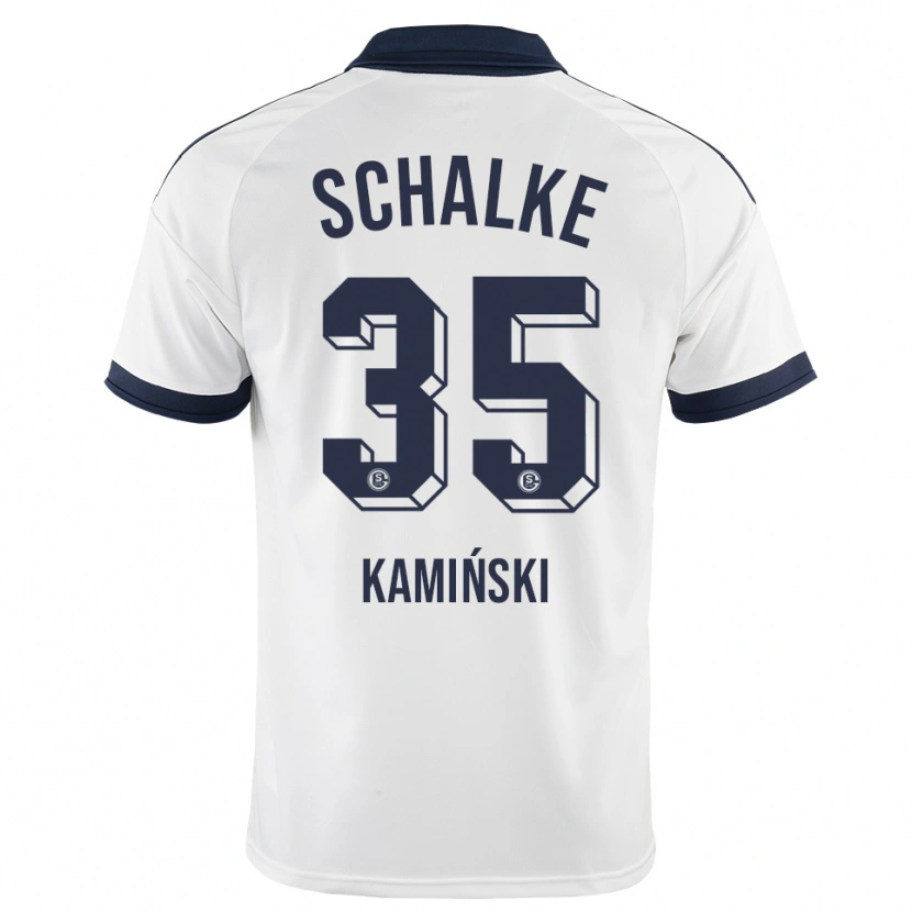 Danxen Kvinnor Marcin Kaminski #35 Svart Vit Bortatröja Matchtröjor 2026/27 Tröjor T-Tröja