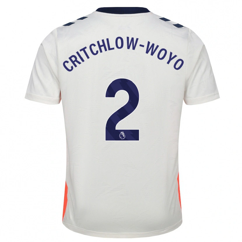 Danxen Kvinnor Tionne Critchlow-Woyo #2 Vit Orange Kungligt Blå Bortatröja Matchtröjor 2026/27 Tröjor T-Tröja