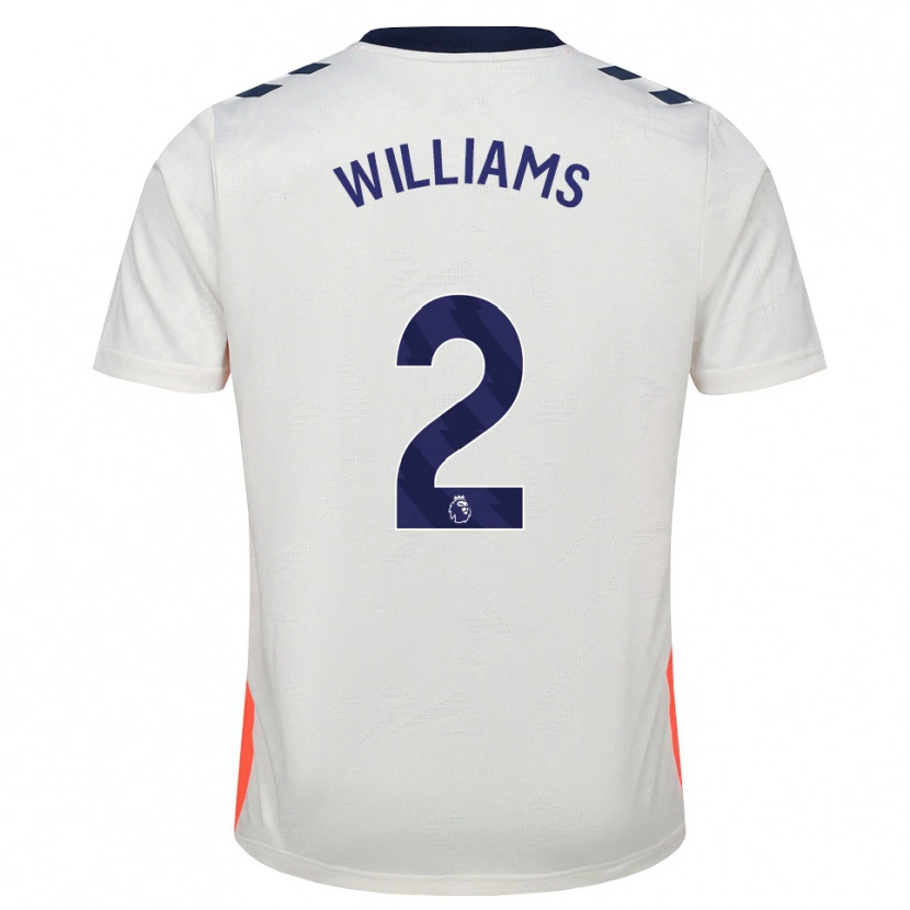 Danxen Kvinnor Thomas Williams #2 Vit Orange Kungligt Blå Bortatröja Matchtröjor 2026/27 Tröjor T-Tröja