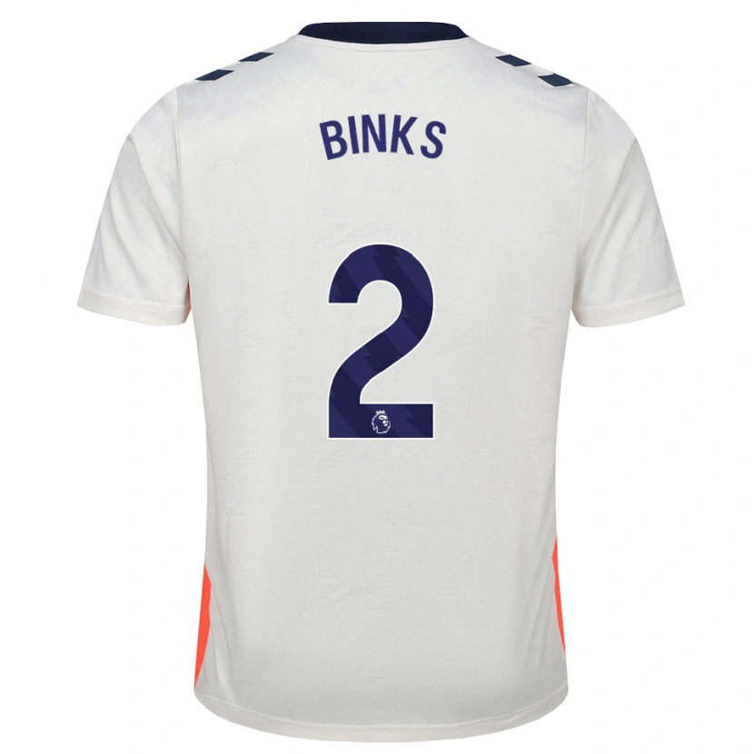 Danxen Kvinnor Luis Binks #2 Vit Orange Kungligt Blå Bortatröja Matchtröjor 2026/27 Tröjor T-Tröja