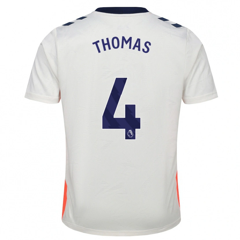 Danxen Kvinnor Bobby Thomas #4 Vit Orange Kungligt Blå Bortatröja Matchtröjor 2026/27 Tröjor T-Tröja