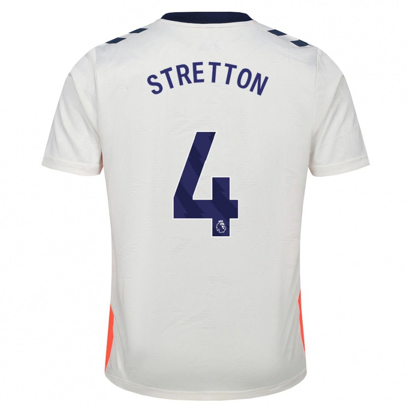 Danxen Kvinnor Mackenzie Stretton #4 Vit Orange Kungligt Blå Bortatröja Matchtröjor 2026/27 Tröjor T-Tröja