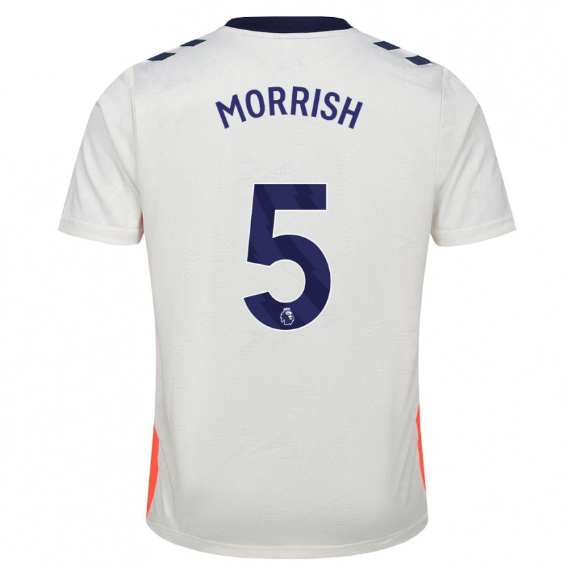 Danxen Kvinnor Rhys Morrish #5 Vit Orange Kungligt Blå Bortatröja Matchtröjor 2026/27 Tröjor T-Tröja