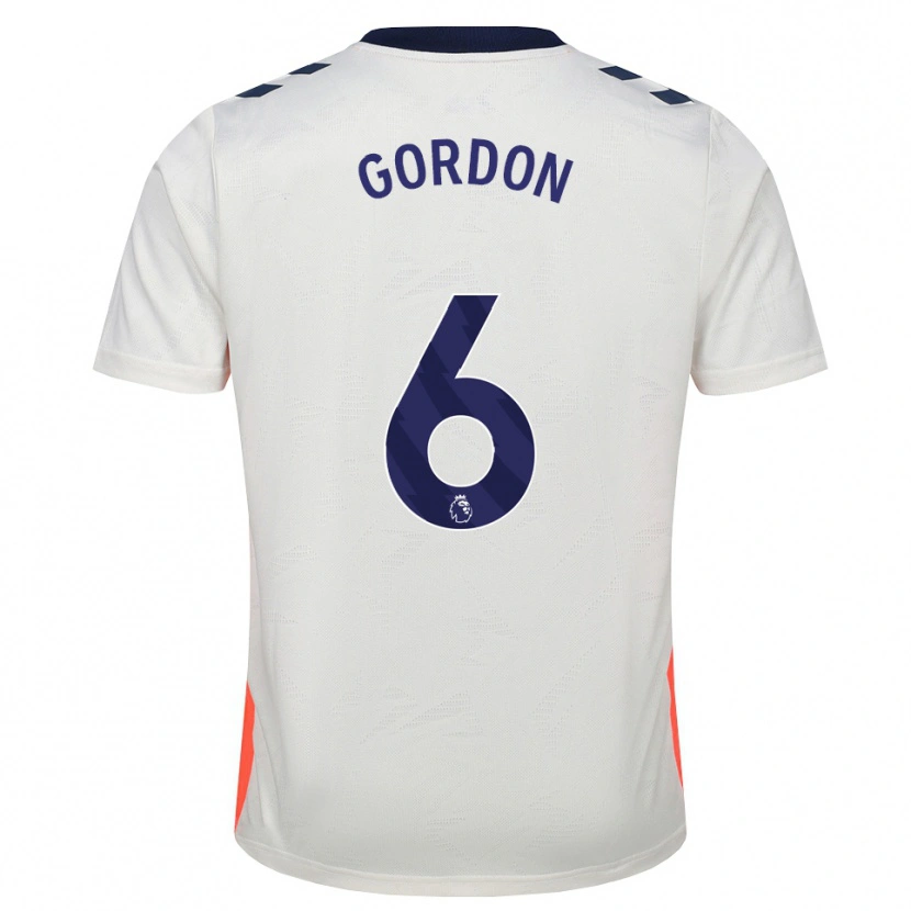 Danxen Kvinnor Joshua Gordon #6 Vit Orange Kungligt Blå Bortatröja Matchtröjor 2026/27 Tröjor T-Tröja