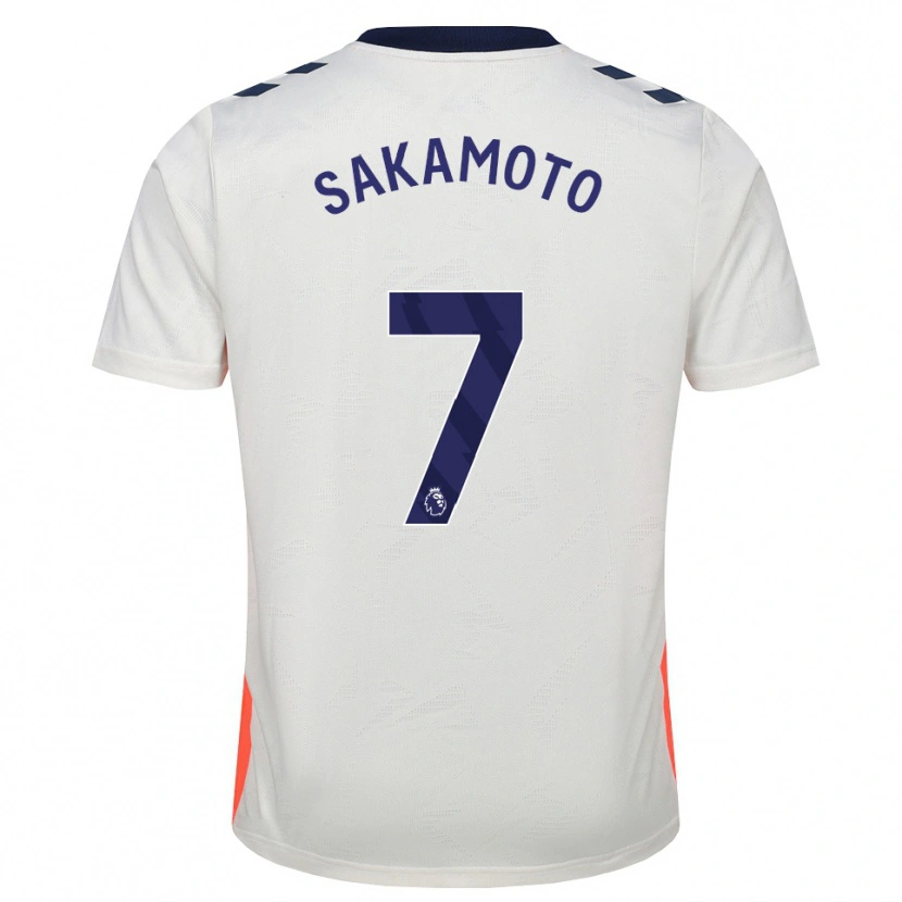 Danxen Kvinnor Tatsuhiro Sakamoto #7 Vit Orange Kungligt Blå Bortatröja Matchtröjor 2026/27 Tröjor T-Tröja