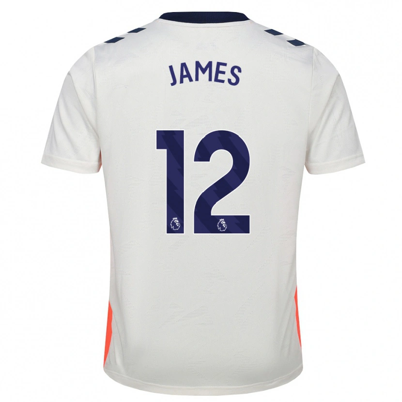 Danxen Kvinnor Jack James #12 Vit Orange Kungligt Blå Bortatröja Matchtröjor 2026/27 Tröjor T-Tröja