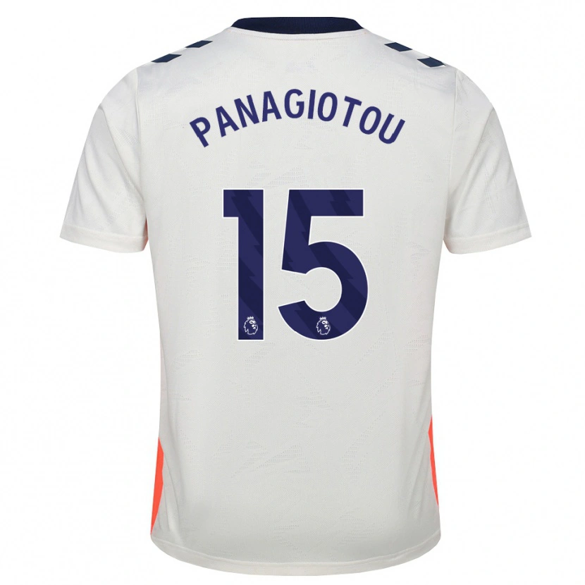 Danxen Kvinnor Constantine Panagiotou #15 Vit Orange Kungligt Blå Bortatröja Matchtröjor 2026/27 Tröjor T-Tröja