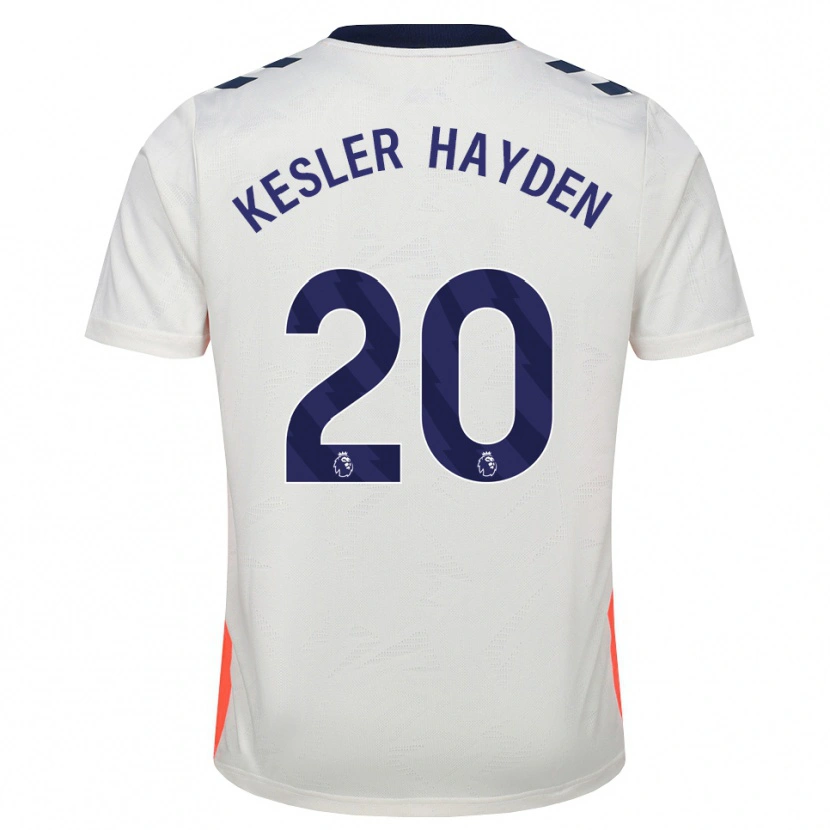 Danxen Kvinnor Kaine Kesler-Hayden #20 Vit Orange Kungligt Blå Bortatröja Matchtröjor 2026/27 Tröjor T-Tröja