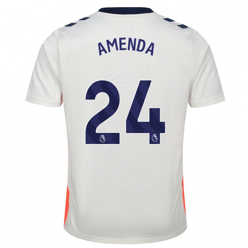 Danxen Kvinnor Aurèle Amenda #24 Vit Orange Kungligt Blå Bortatröja Matchtröjor 2026/27 Tröjor T-Tröja