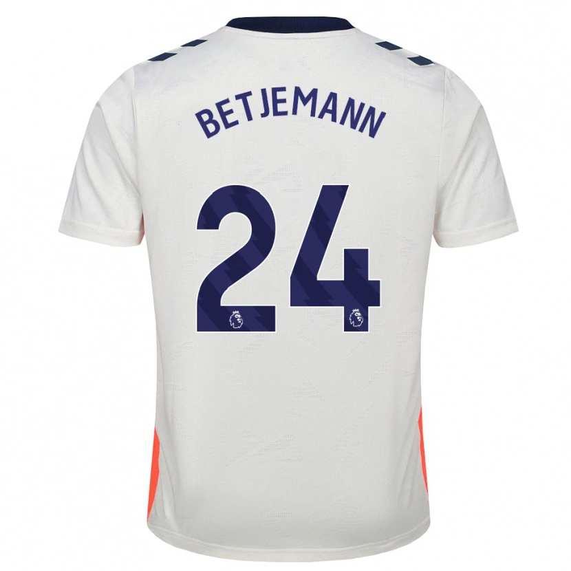Danxen Kvinnor Elliot Betjemann #24 Vit Orange Kungligt Blå Bortatröja Matchtröjor 2026/27 Tröjor T-Tröja