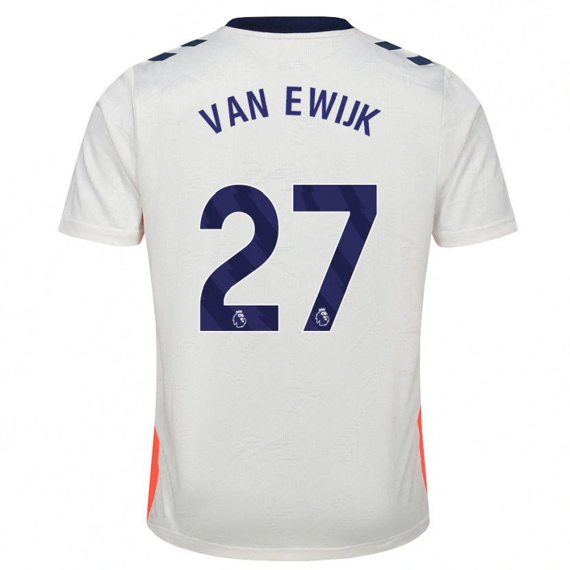 Danxen Kvinnor Milan Van Ewijk #27 Vit Orange Kungligt Blå Bortatröja Matchtröjor 2026/27 Tröjor T-Tröja