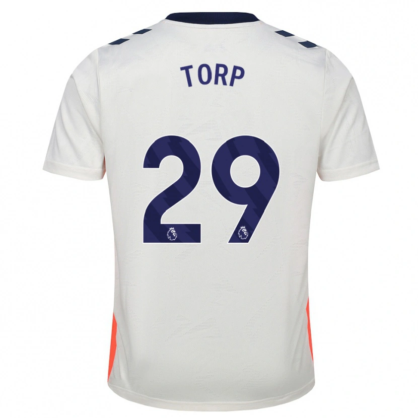 Danxen Kvinnor Victor Torp #29 Vit Orange Kungligt Blå Bortatröja Matchtröjor 2026/27 Tröjor T-Tröja