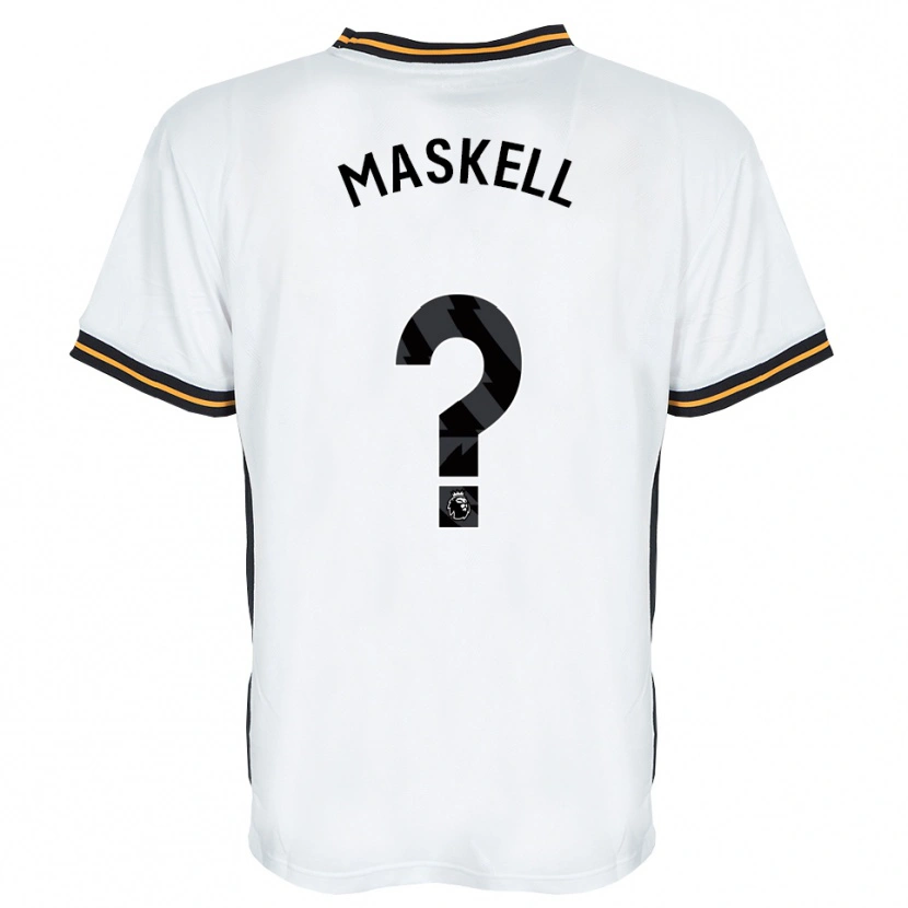 Danxen Kvinnor Alfie Maskell #0 Vit Orange Svart Bortatröja Matchtröjor 2026/27 Tröjor T-Tröja