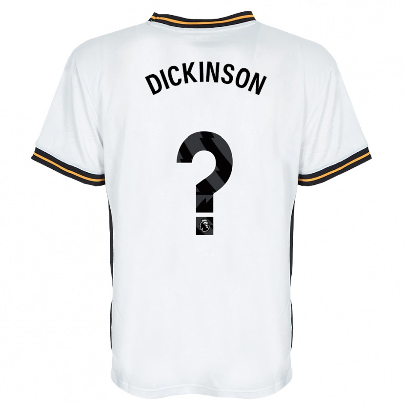 Danxen Kvinnor George Dickinson #0 Vit Orange Svart Bortatröja Matchtröjor 2026/27 Tröjor T-Tröja
