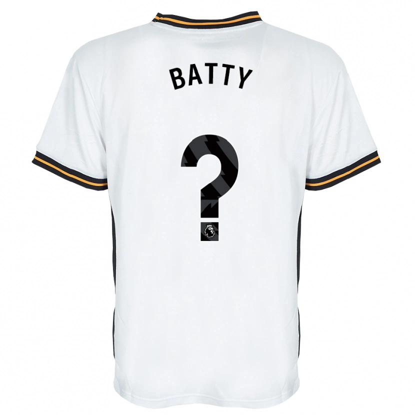 Danxen Kvinnor Joe Batty #0 Vit Orange Svart Bortatröja Matchtröjor 2026/27 Tröjor T-Tröja