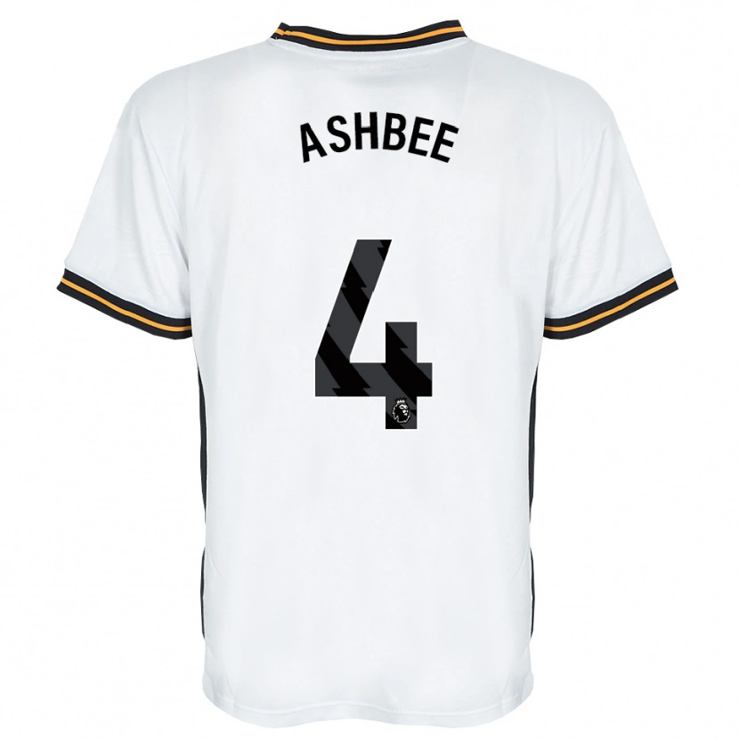 Danxen Kvinnor Stanley Ashbee #4 Vit Orange Svart Bortatröja Matchtröjor 2026/27 Tröjor T-Tröja