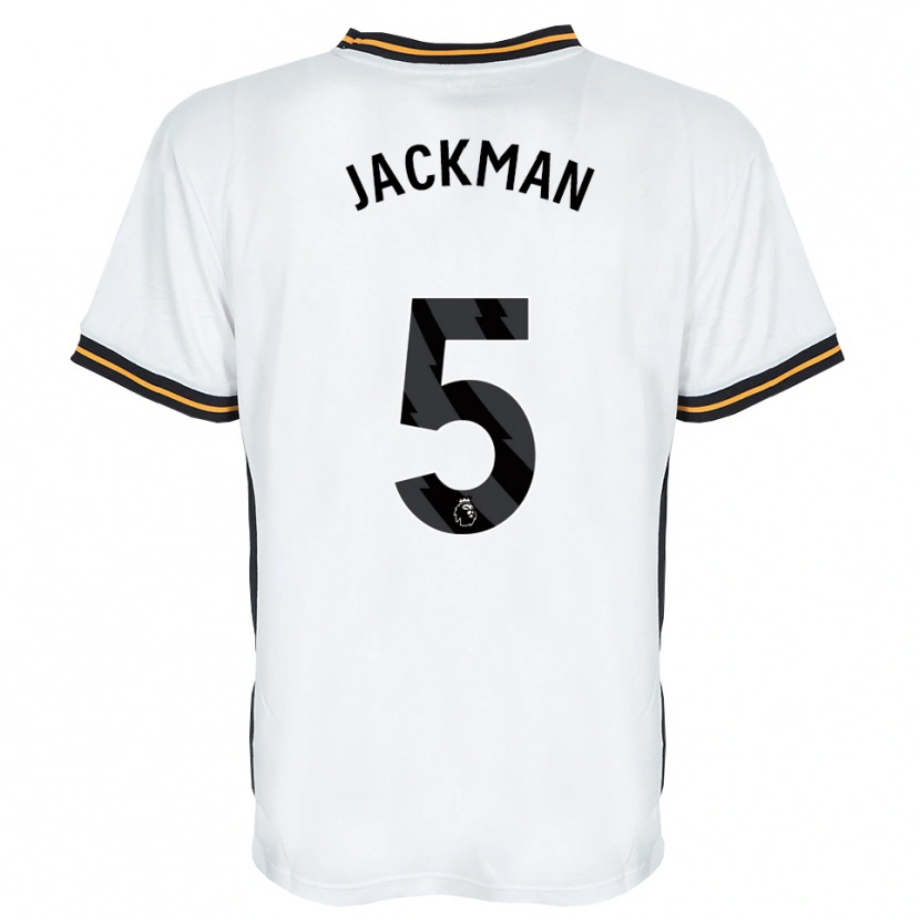 Danxen Kvinnor Ellice Jackman #5 Vit Orange Svart Bortatröja Matchtröjor 2026/27 Tröjor T-Tröja