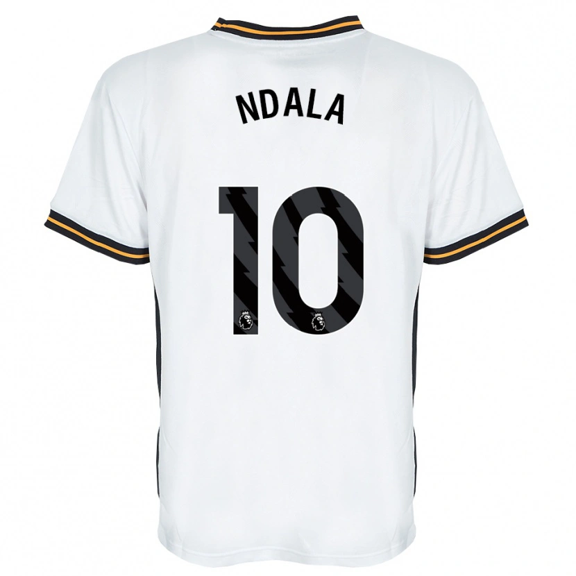 Danxen Kvinnor Joel Ndala #10 Vit Orange Svart Bortatröja Matchtröjor 2026/27 Tröjor T-Tröja