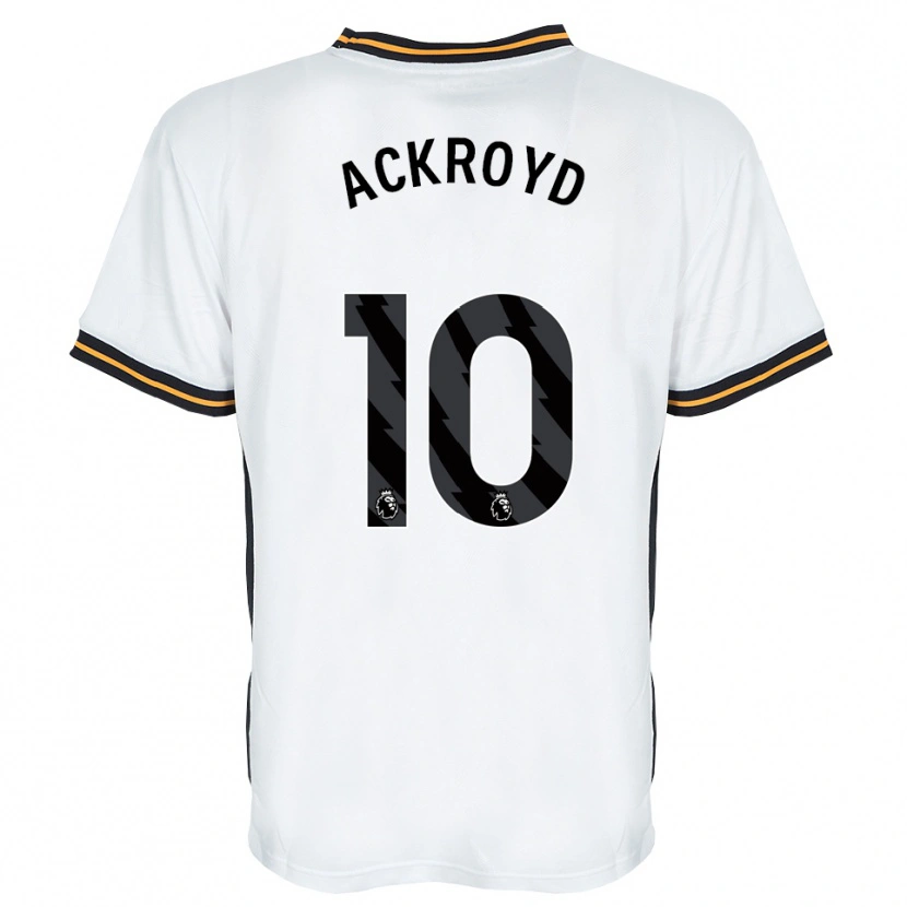 Danxen Kvinnor Rachael Ackroyd #10 Vit Orange Svart Bortatröja Matchtröjor 2026/27 Tröjor T-Tröja