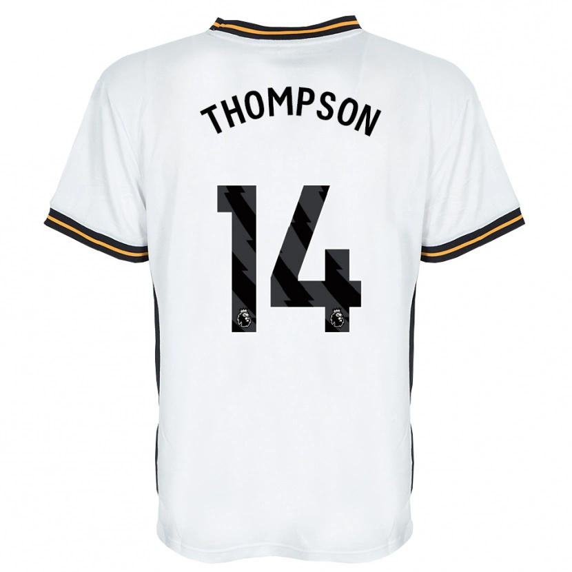 Danxen Kvinnor Katie Thompson #14 Vit Orange Svart Bortatröja Matchtröjor 2026/27 Tröjor T-Tröja
