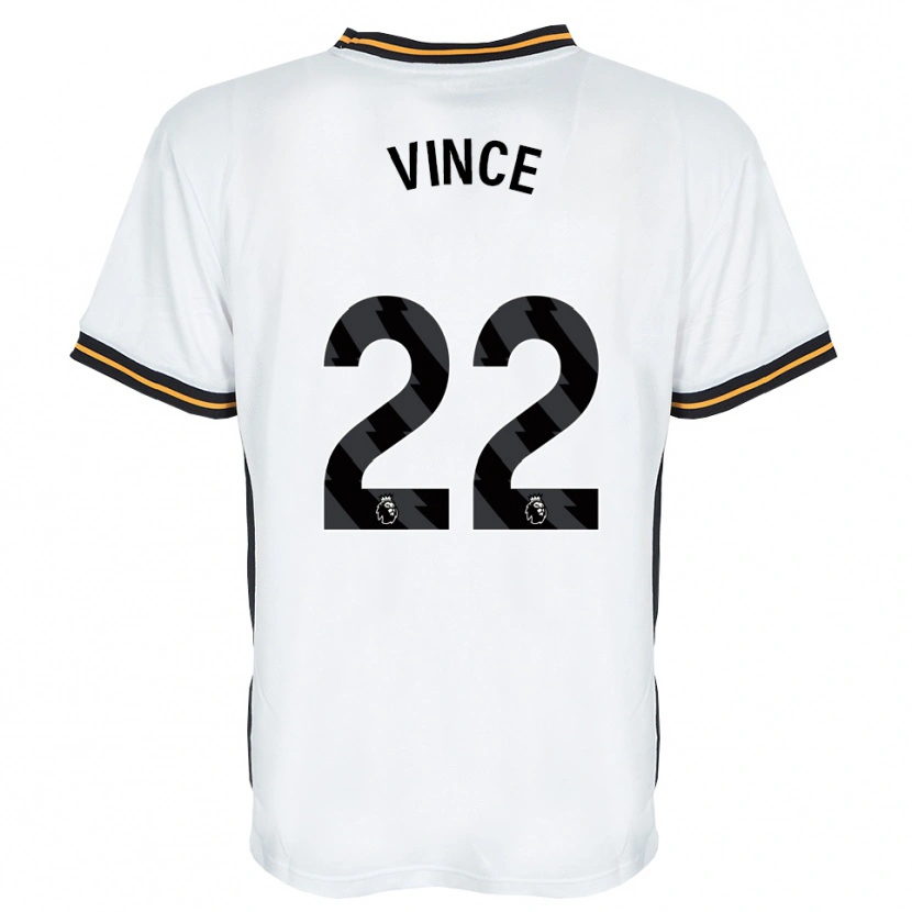 Danxen Kvinnor Anna Vince #22 Vit Orange Svart Bortatröja Matchtröjor 2026/27 Tröjor T-Tröja