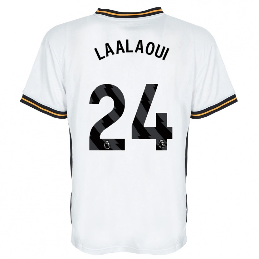Danxen Kvinnor Reda Laalaoui #24 Vit Orange Svart Bortatröja Matchtröjor 2026/27 Tröjor T-Tröja