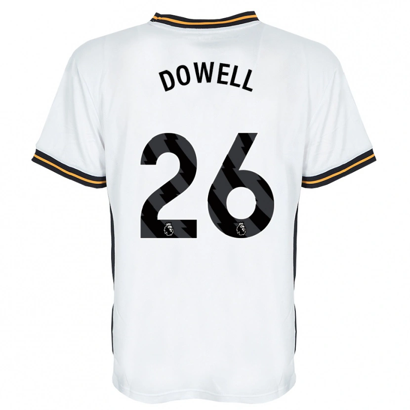Danxen Kvinnor Kieran Dowell #26 Vit Orange Svart Bortatröja Matchtröjor 2026/27 Tröjor T-Tröja
