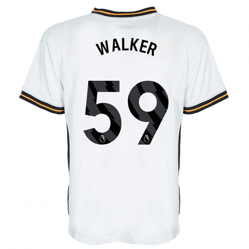 Danxen Kvinnor Coist Walker #59 Vit Orange Svart Bortatröja Matchtröjor 2026/27 Tröjor T-Tröja