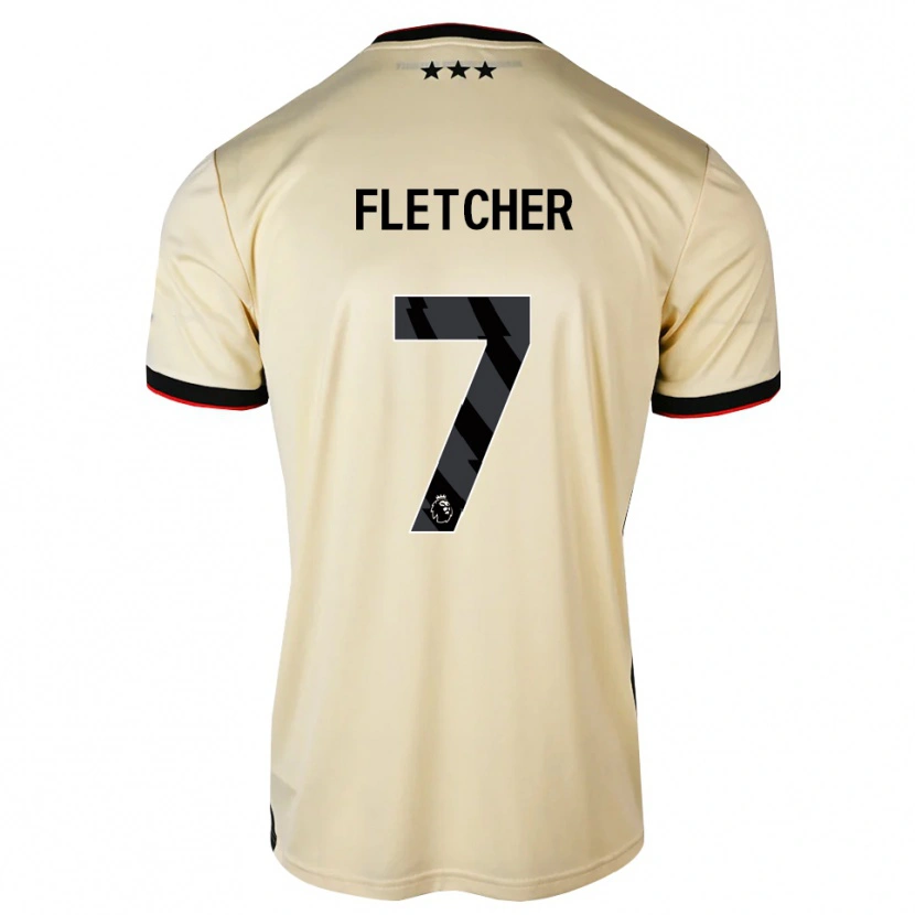Danxen Kvinnor Luca Fletcher #7 Citronkaka Svart Röd Bortatröja Matchtröjor 2026/27 Tröjor T-Tröja