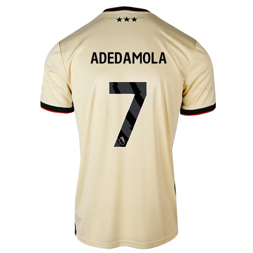 Danxen Kvinnor Joel Adedamola #7 Citronkaka Svart Röd Bortatröja Matchtröjor 2026/27 Tröjor T-Tröja