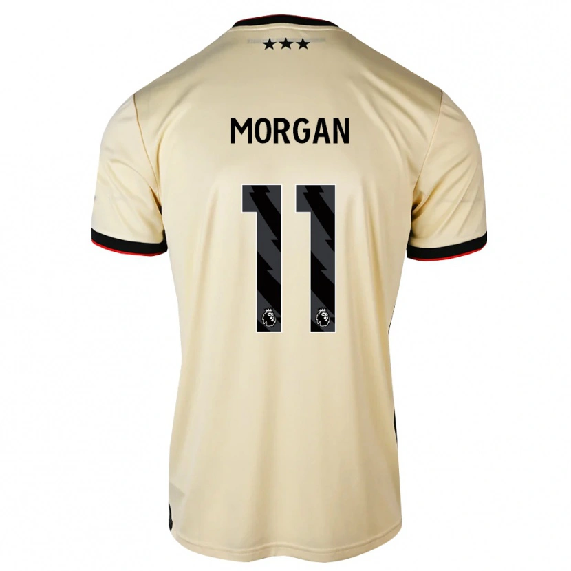 Danxen Kvinnor Rio Oudnie-Morgan #11 Citronkaka Svart Röd Bortatröja Matchtröjor 2026/27 Tröjor T-Tröja